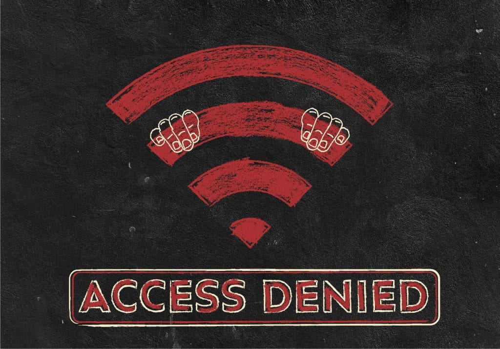 Access denied illustration